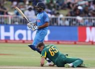 Did someone switch Rohit Sharma's bat?
